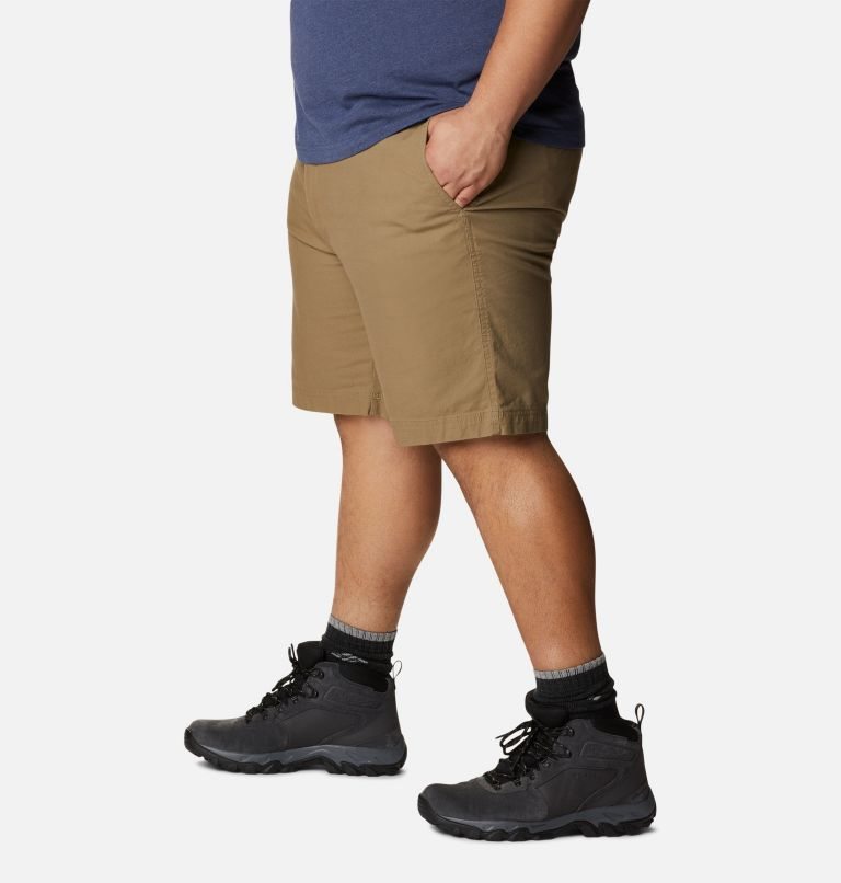 Men's Columbia Flex ROC Shorts Brown | Plus Size CA-N6LC5